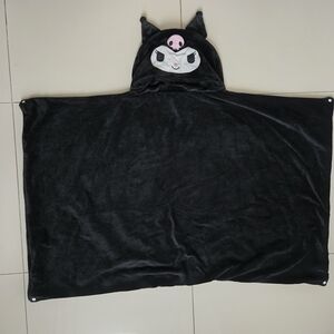 Kuromi Black Hooded Character Blanket